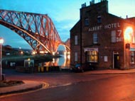 Forth Rail Bridge at 
	Sunset